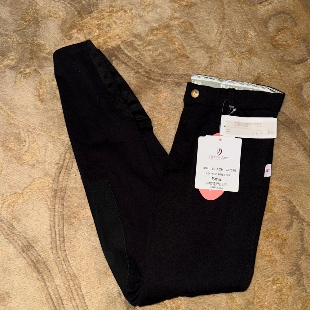 Elegant Black Women's S Equestrian Breech